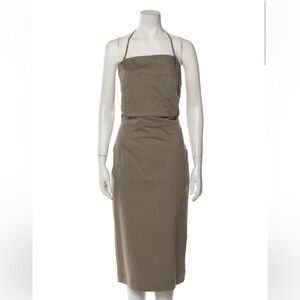 MaxMara Square Neck Midi Dress NWT Sz 10